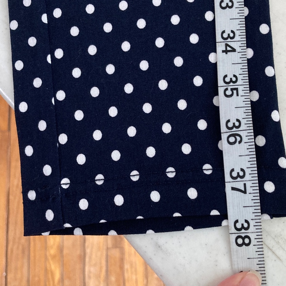 NWOT Tommy Hilfiger Dark Blue Polka Dot Stretch Leggings - Picture 6 of 6